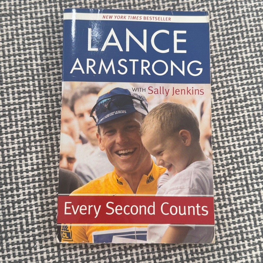 Every Second Counts Lance Armstrong Sally Jenkins First Edition Paperback 2004